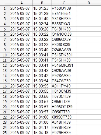 CSV reports from ANPR module in Xeoma videosurveillance