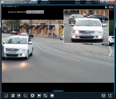 How information is shown when ANPR module is in use