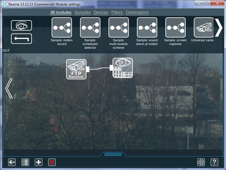 If all is correctly set up, FTP will start to get image from the camera