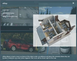 Interface of settings window in Xeoma video surveillance