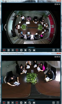 Xeoma - cctv software with a handy device list for grouping of cameras and easy navigation