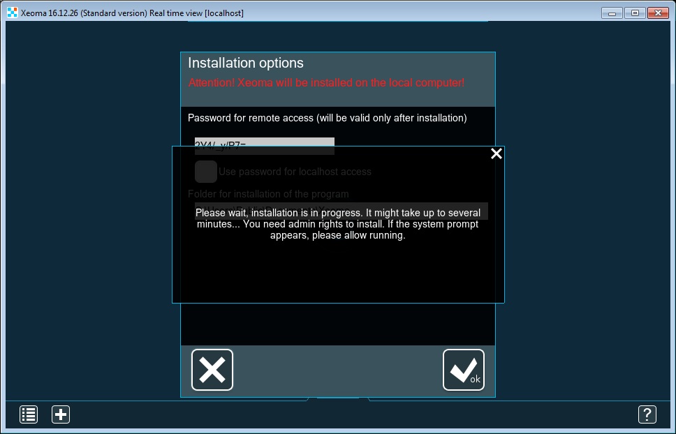 Guide how to activate Xeoma video surveillance for IP cameras on virtual machines with license server