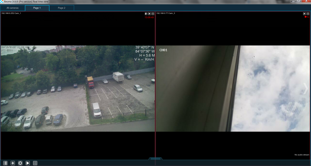 “GPS coordinates” type of marking in Xeoma software