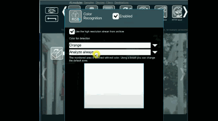 Color recognition in Xeoma Color recognition in Xeoma