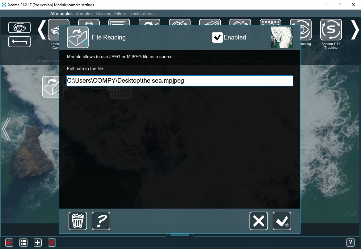  Specifying the path to the file