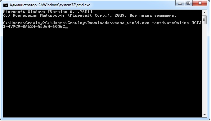 Use -actvateOnline command and enter your license key