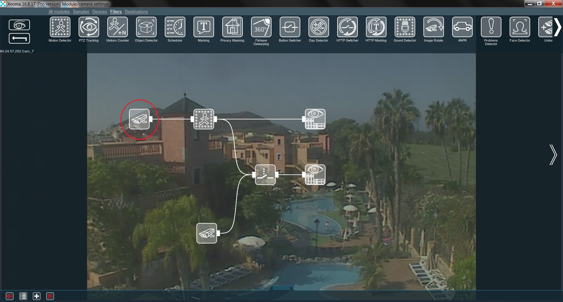 Relay Switch module in Xeoma is a streams switcher