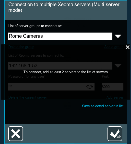Multiserver mode setup dialog: not enough servers error