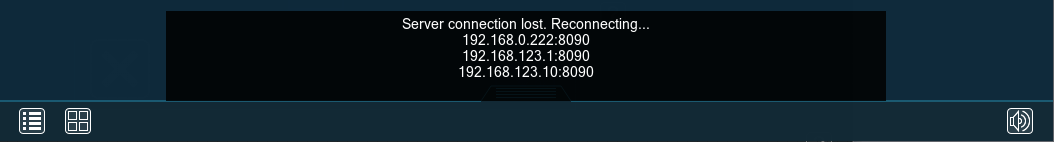 Multi-Server Mode setup dialog: re-connection attempts