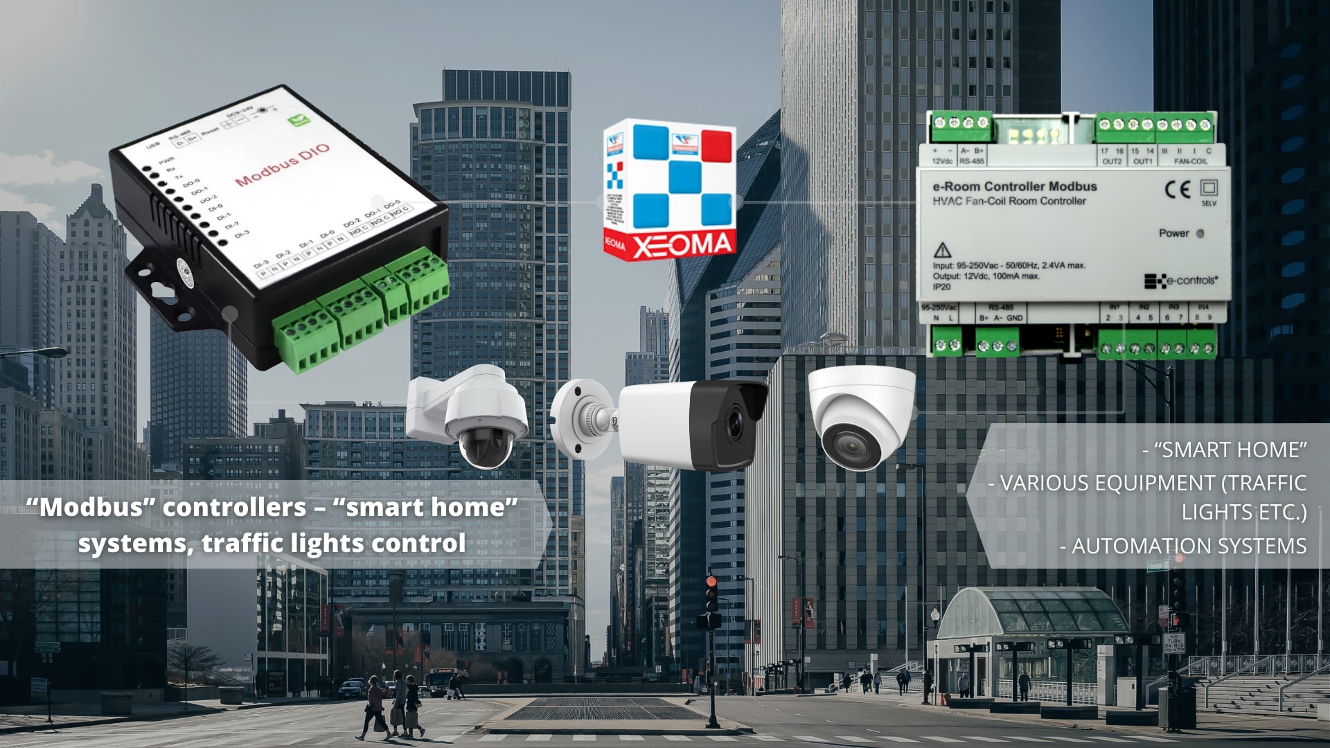 Modbus controller in Xeoma