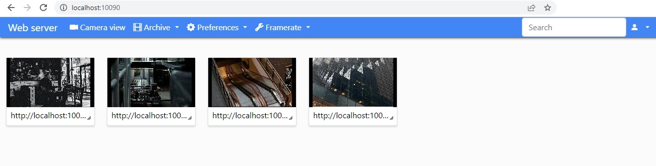 With Xeoma web camera software you can view all your cameras in one place