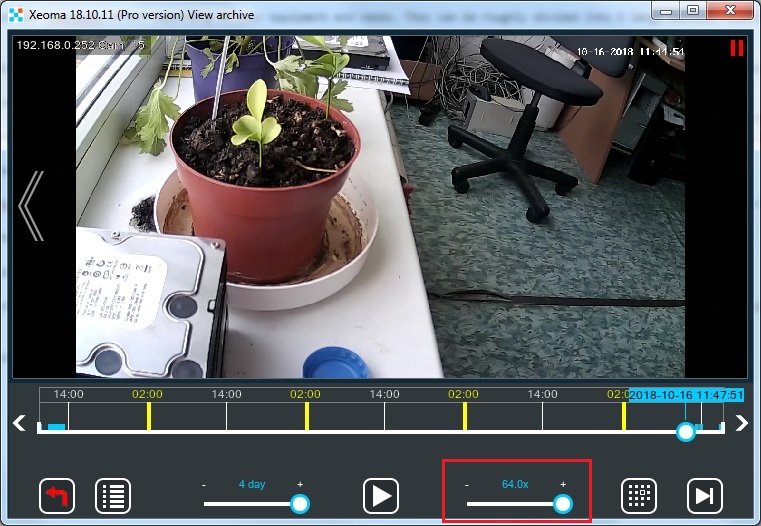 xeoma_timelapse_surveillance_archive_speeded_playback